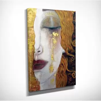 Reproducere tablou pe panza Gustav Klimt Golden Tears, 30 x 40 cm imagine