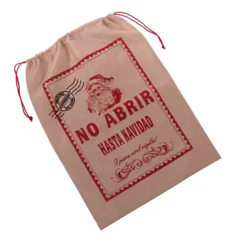 Saculet din iuta pentru cadouri de Craciun 69x50 cm Unimasa imagine
