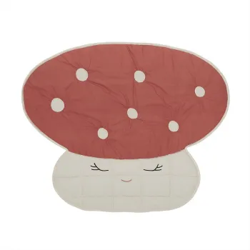 Saltea de joaca pentru copii rosie 120x98 cm Mushroom - OYOY Mini imagine