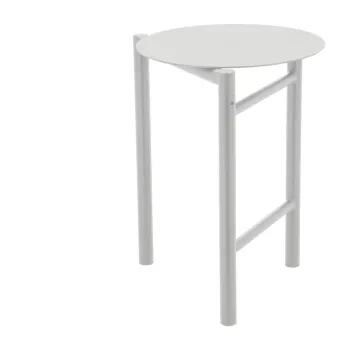 Scaun alb din metal Disc - Zone imagine