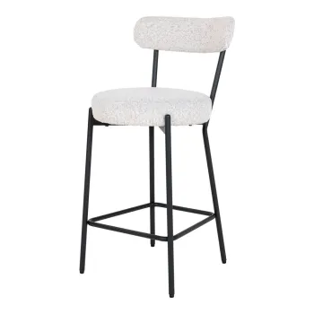 Scaun de bar alb (inaltime sezut 65 cm) Badalona - House Nordic imagine