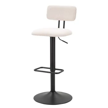 Scaun de bar alb/negru cu inaltime ajustabila (inaltime sezut 61 cm) Tina - Mauro Ferretti imagine