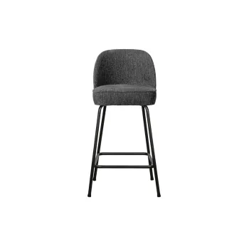Scaun de bar albastru deschis din catifea (inaltime sezut 64 cm) Vogue - WOOOD imagine