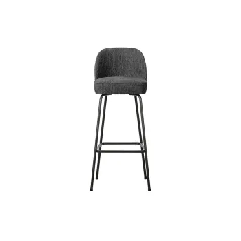 Scaun de bar albastru deschis din catifea (inaltime sezut 79 cm) Vogue - WOOOD imagine