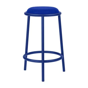 Scaun de bar albastru din metal (inaltime sezut 68 cm) Hogo - noo.ma imagine