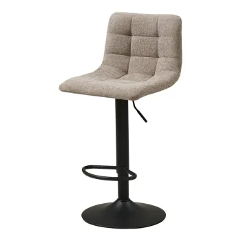 Scaun de bar bej cu inaltime ajustabila tapitat (inaltime sezut 61 cm) Middelfart - House Nordic imagine