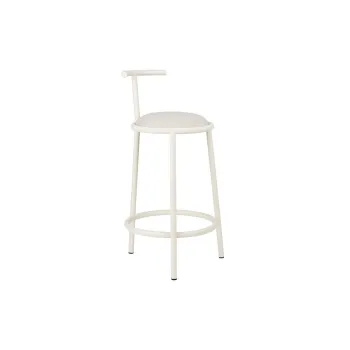Scaun de bar bej din metal (inaltime sezut 68 cm) Hogo - noo.ma imagine