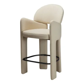 Scaun de bar bej (inaltime sezut 68,5 cm) Aole - DAN-FORM Denmark imagine
