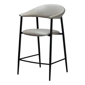 Scaun de bar bej (inaltime sezut 68 cm) Rover - DAN-FORM Denmark imagine