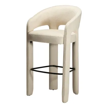 Scaun de bar bej (inaltime sezut 77 cm) Splendor - DAN-FORM Denmark imagine