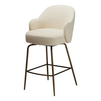 Scaun de bar bej rotativ (inaltime sezut 70 cm) Bae - DAN-FORM Denmark imagine