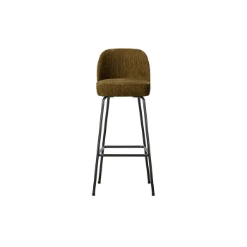 Scaun de bar bronz din catifea (inaltime sezut 79 cm) Vogue - WOOOD imagine