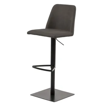 Scaun de bar gri antracit cu inaltime ajustabila (inaltime sezut 78,5 cm) Avanja - Actona imagine