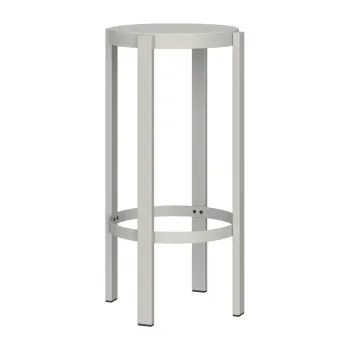 Scaun de bar gri deschis din otel (inaltime sezut 75 cm) Doon - noo.ma imagine