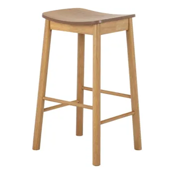 Scaun de bar in culoare naturala (inaltime sezut 74,5 cm) Barlow - Actona imagine