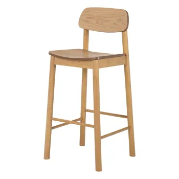Scaun de bar in culoare naturala (inaltime sezut 74 cm) Barlow - Actona imagine