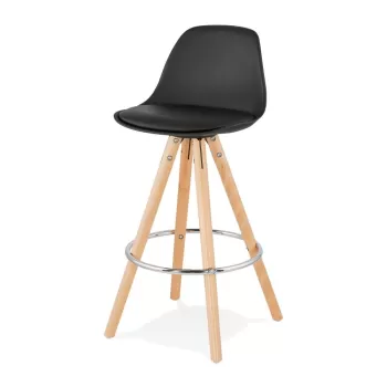 Scaun de bar Kokoon Anau, inaltime 64 cm, negru imagine