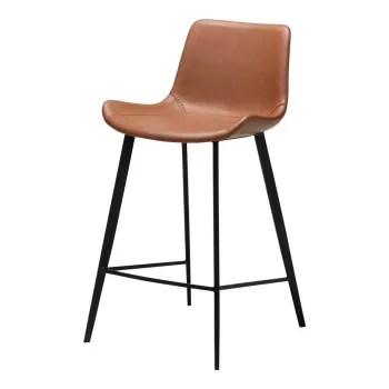 Scaun de bar maro coniac (inaltime sezut 65 cm) Hype - DAN-FORM Denmark imagine