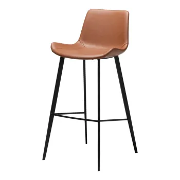 Scaun de bar maro coniac (inaltime sezut 74,5 cm) Hype - DAN-FORM Denmark imagine