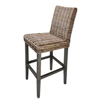 Scaun de bar maro din ratan 120 cm - Ego Dekor imagine