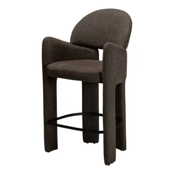 Scaun de bar maro (inaltime sezut 68,5 cm) Aole - DAN-FORM Denmark imagine