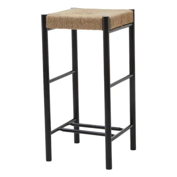 Scaun de bar negru/in culoare naturala din lemn de fag (inaltime sezut 72 cm) Bandar - Premier Housewares imagine