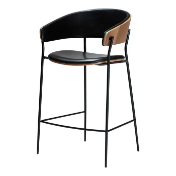 Scaun de bar negru (inaltime sezut 63,5 cm) Crib - DAN-FORM Denmark imagine