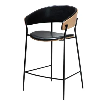 Scaun de bar negru (inaltime sezut 63,5 cm) Crib - DAN-FORM Denmark imagine