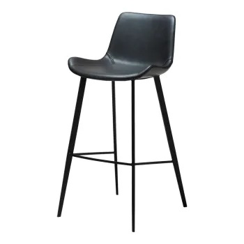 Scaun de bar negru (inaltime sezut 74,5 cm) Hype - DAN-FORM Denmark imagine