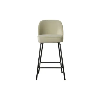 Scaun de bar verde menta din catifea (inaltime sezut 64 cm) Vogue - WOOOD imagine