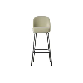 Scaun de bar verde menta din catifea (inaltime sezut 79 cm) Vogue - WOOOD imagine