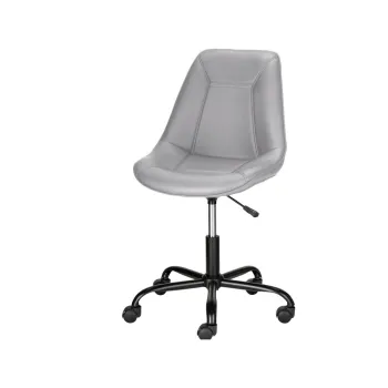 Scaun de birou gri din imitatie de piele Kenny - Storaa imagine