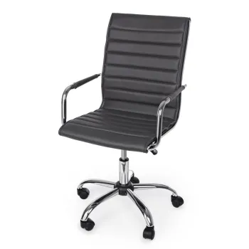 Scaun de birou gri inchis din imitatie de piele Perth - Yes Everyday imagine