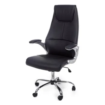 Scaun de birou negru din imitatie de piele Camberra - Bizzotto imagine