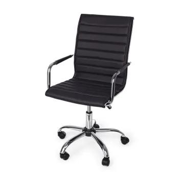 Scaun de birou negru din imitatie de piele Perth - Yes Everyday imagine