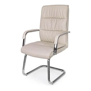 Scaun de birou taupe din imitatie de piele Sydney - Bizzotto imagine