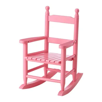 Scaun de copii roz din lemn de plop - Premier Housewares imagine