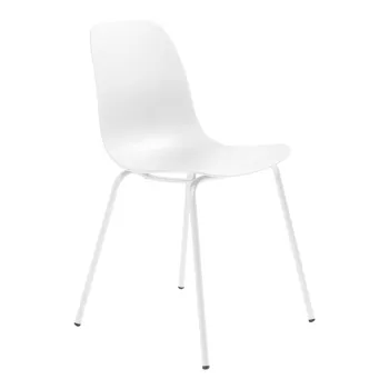 Scaun de dining alb din plastic Whitby - Unique Furniture imagine