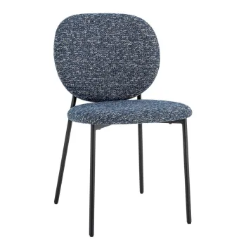 Scaun de dining albastru din material textil Percey - Bloomingville imagine