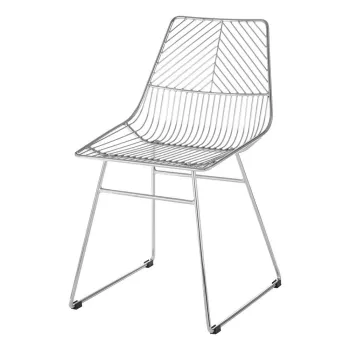 Scaun de dining argintiu din metal District - Premier Housewares imagine