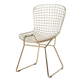 Scaun de dining auriu din metal District - Premier Housewares imagine