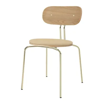 Scaun de dining bej/auriu Curious - UMAGE imagine