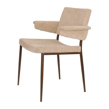 Scaun de dining bej cu cotiere Portland - Dutchbone imagine