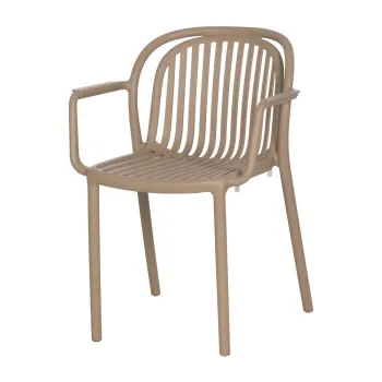Scaun de dining bej din plastic Alia - Ixia imagine