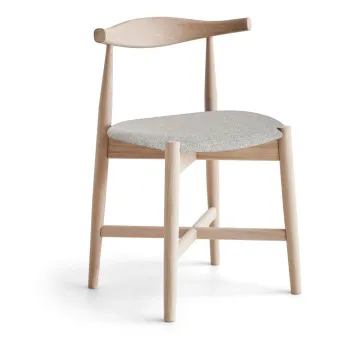 Scaun de dining bej/in culoare naturala din lemn de stejar Dora - Hammel Furniture imagine