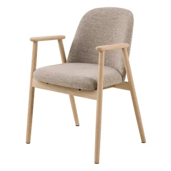 Scaun de dining bej Leo - Actona imagine