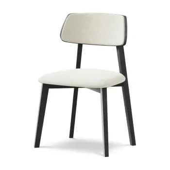 Scaun de dining crem din lemn masiv Niu aEURMakamii imagine