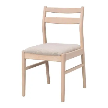 Scaun de dining crem/in culoare naturala deschisa din lemn de stejar Kerwin - Rowico imagine