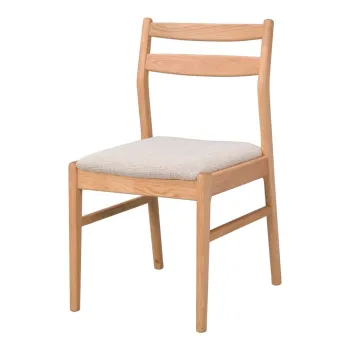 Scaun de dining crem/in culoare naturala din lemn de stejar Kerwin - Rowico imagine