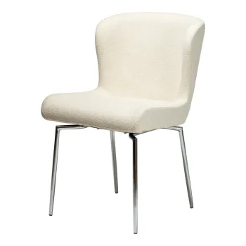 Scaun de dining crem tapitat Glam - DAN-FORM Denmark imagine